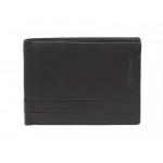 Οριζόντιο πορτοφόλι με άνοιγμα επάνω και προστασία για RFID Diplomat MN438 Black
