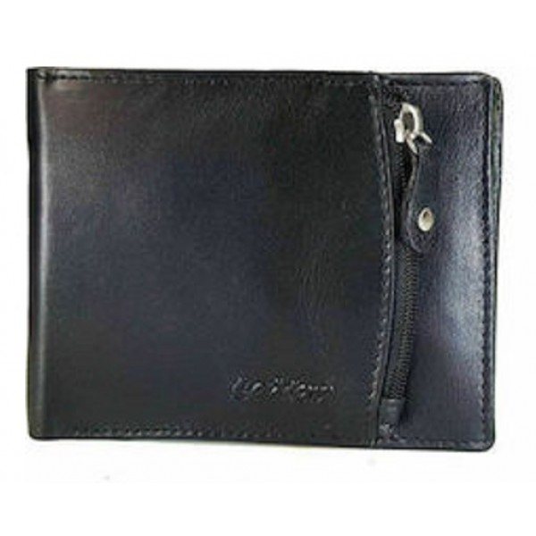 Δερμάτινο πορτοφόλι, χωράει ταυτότητα, Lavor - Wallet - black 1-3650
