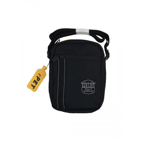 CAT Peoria Ανδρική Τσάντα Ώμου / Χιαστί σε Μαύρο χρώμα 84068-12
