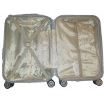  Καμπίνας βαλίτσα ABS πλαστικό εκρού RB9028C 55X40X20 RAIN