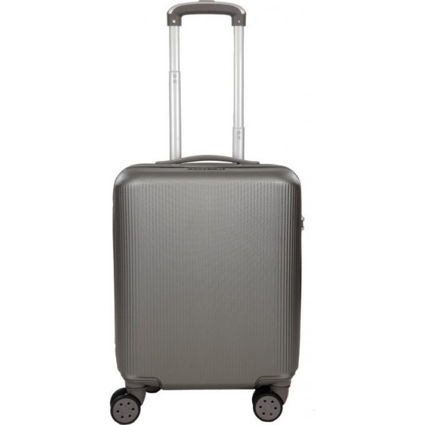 Σκληρή βαλίτσα καμπίνας με ποτηροθήκη  FORECAST A722 55CM. Ανθρακί