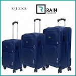 Βαλίτσες SET 3 τμχ. POLYESTER 1280 D PREMIUM  RAIN RB 6007 μπλε