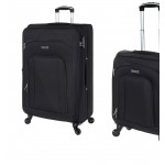 Diplomat σετ (2)  βαλίτσες ZC444 με 4 ρόδες (Μεγάλη+καμπίνας) μαύρη