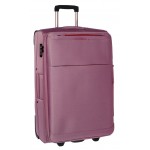 Υφασμάτινη βαλίτσα Μεγάλου μεγέθους με 2 ρόδες Diplomat the Athens collection 6039 large ροζ
