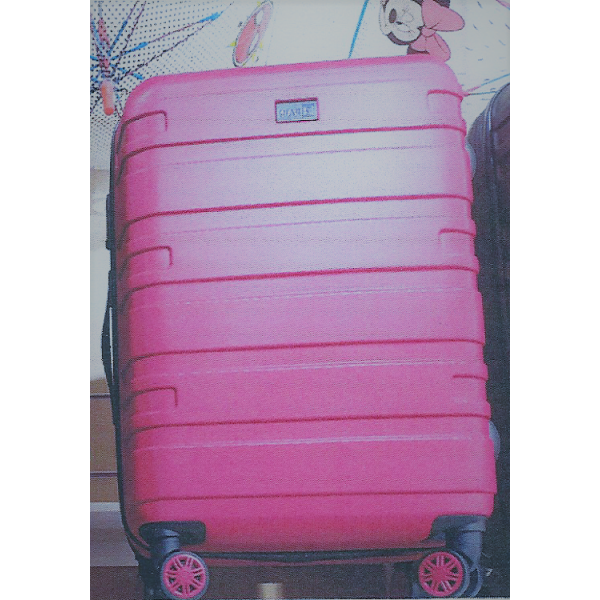 Rain RB80104 Μεγάλη Βαλίτσα με ύψος 77cm και επέκταση σε Ροζ χρώμα